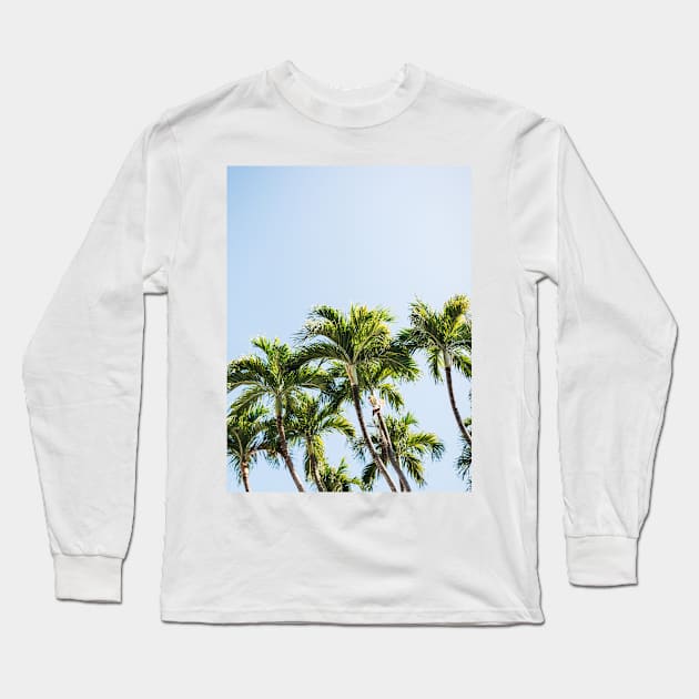 Miami Palm Trees Long Sleeve T-Shirt by NewburyBoutique